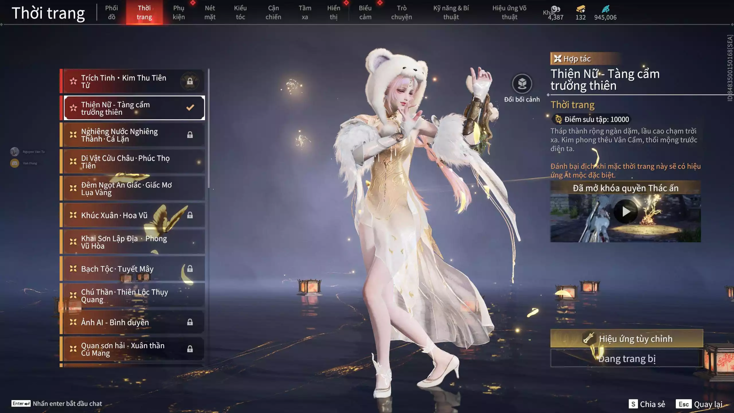 Ảnh Acc 664: 7 Vũ khí đỏ, 5 Trang phục đỏ