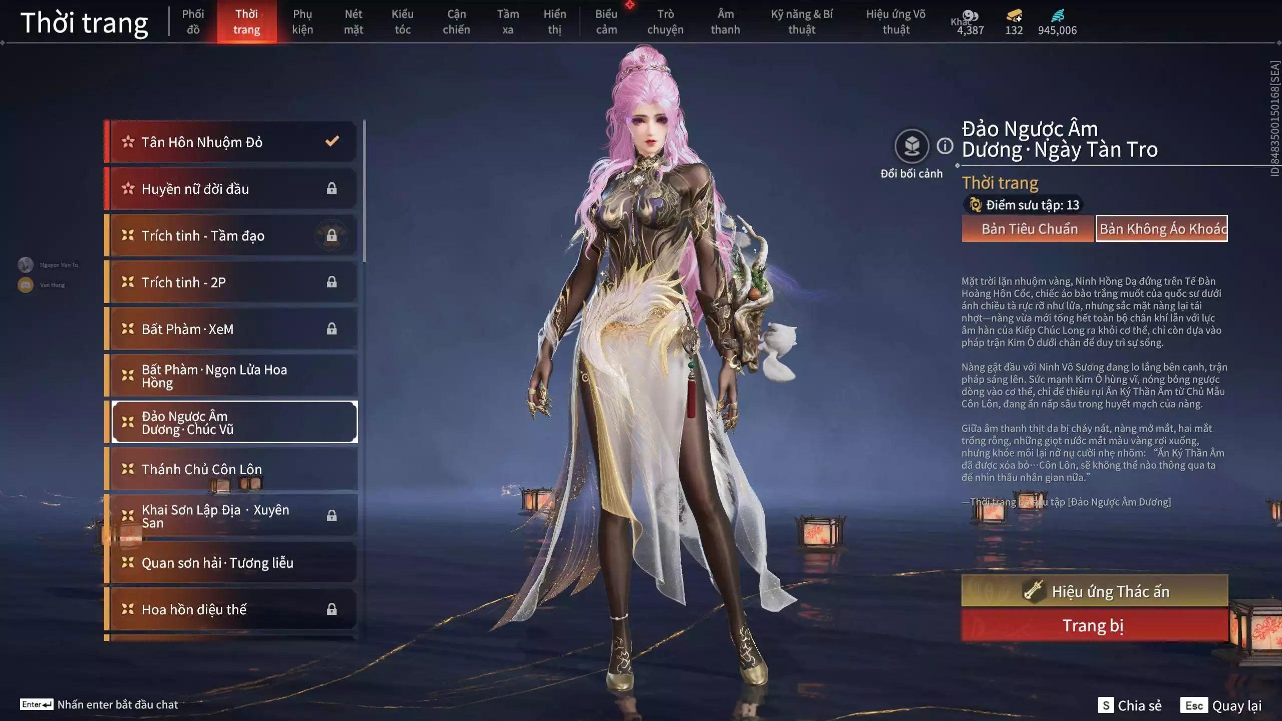 Ảnh Acc 664: 7 Vũ khí đỏ, 5 Trang phục đỏ