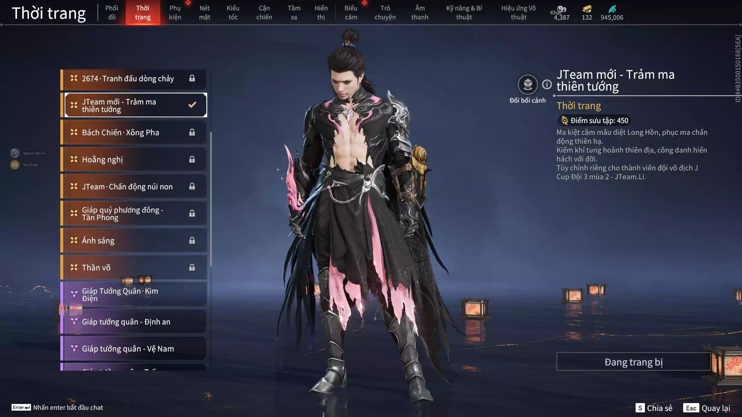 Ảnh Acc 664: 7 Vũ khí đỏ, 5 Trang phục đỏ