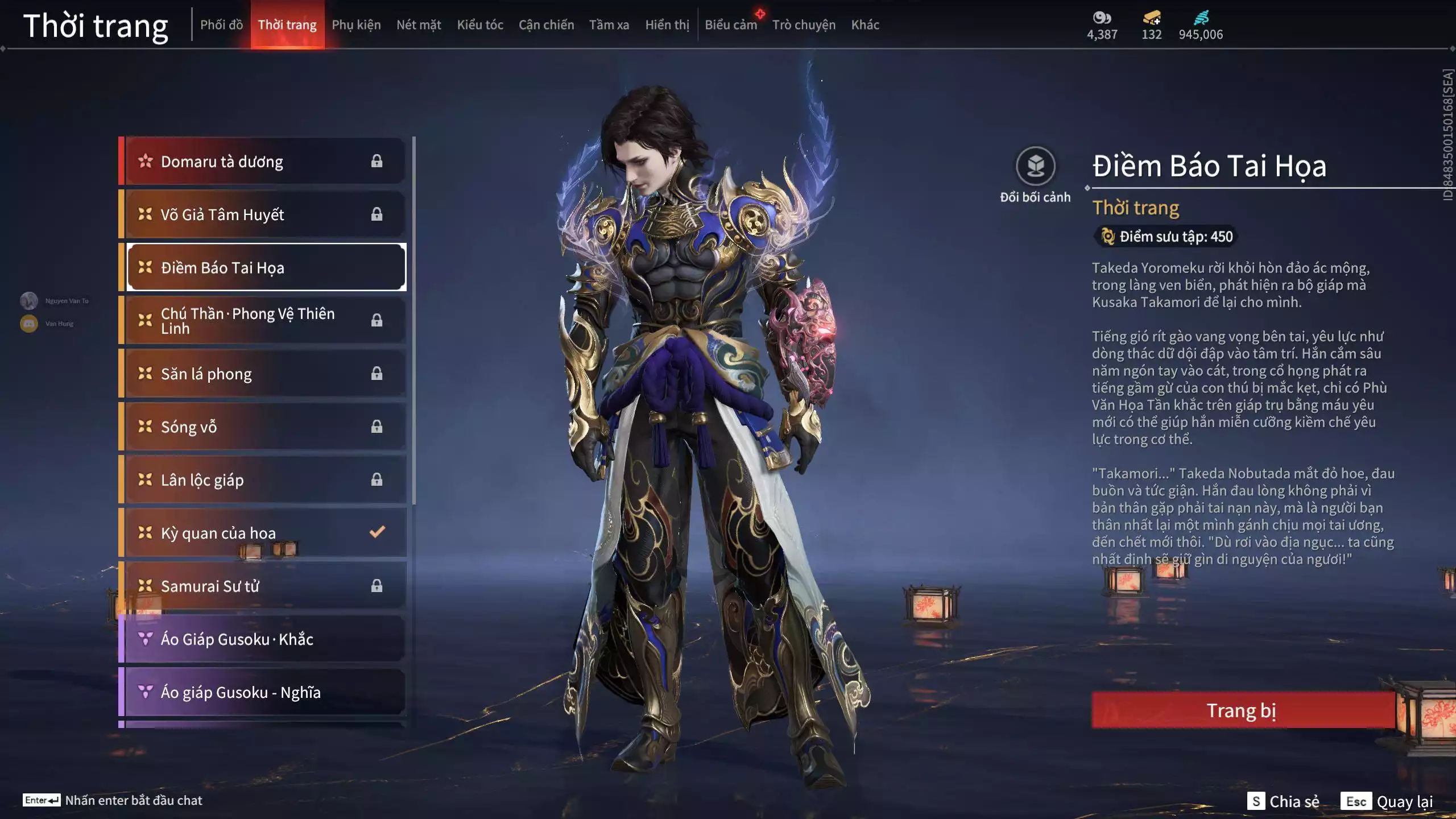 Ảnh Acc 664: 7 Vũ khí đỏ, 5 Trang phục đỏ