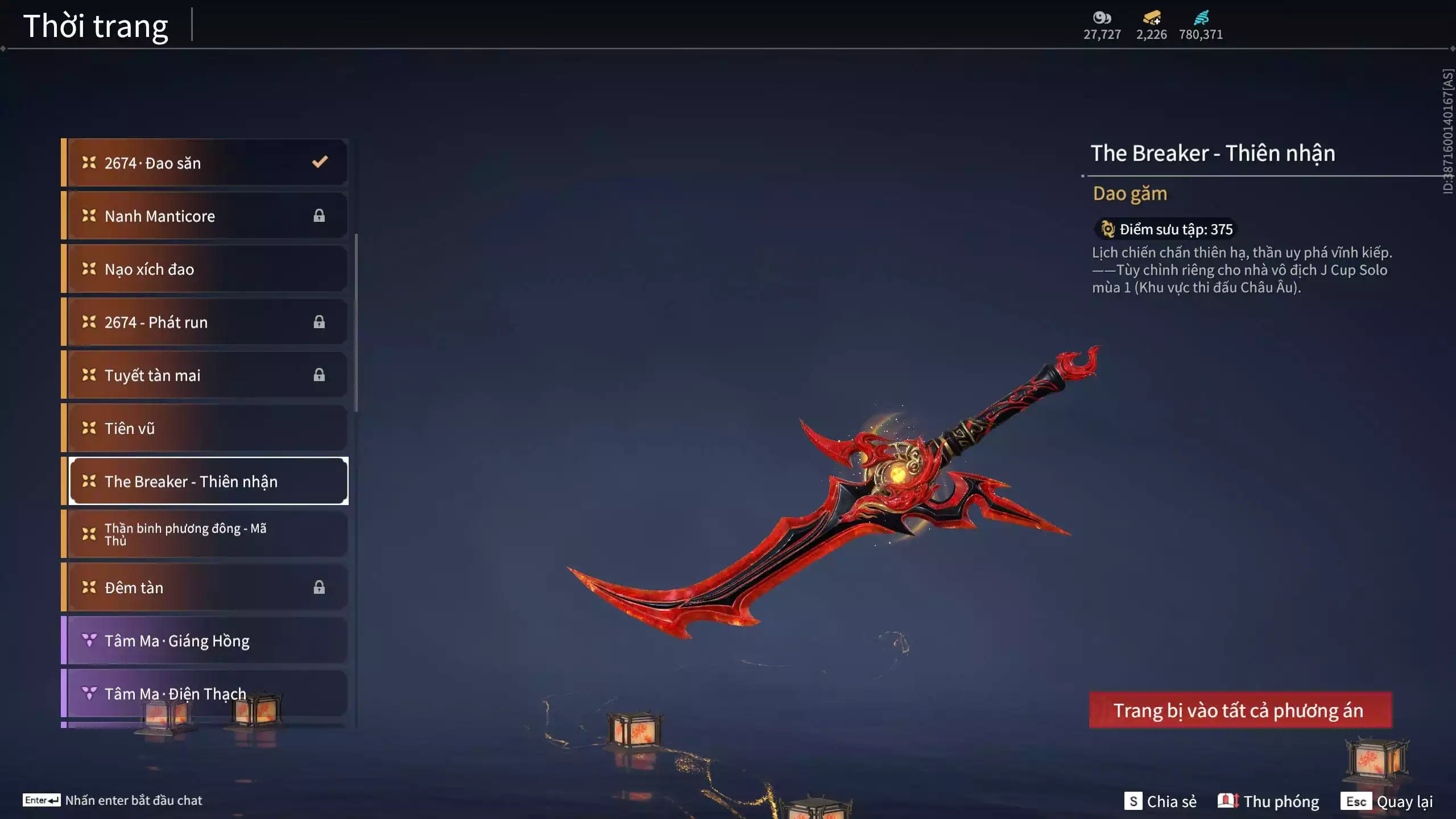 Ảnh Acc 684: ***Siêu Vip Pro***