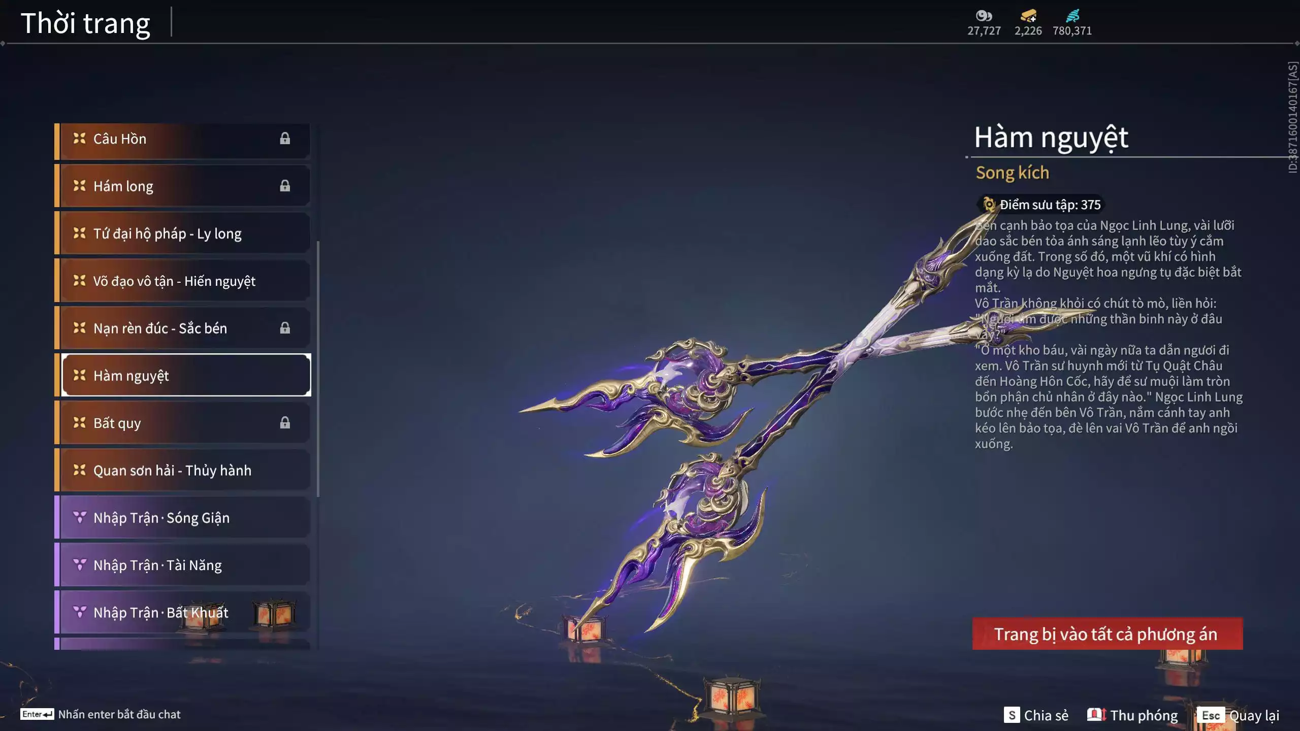 Ảnh Acc 684: ***Siêu Vip Pro***