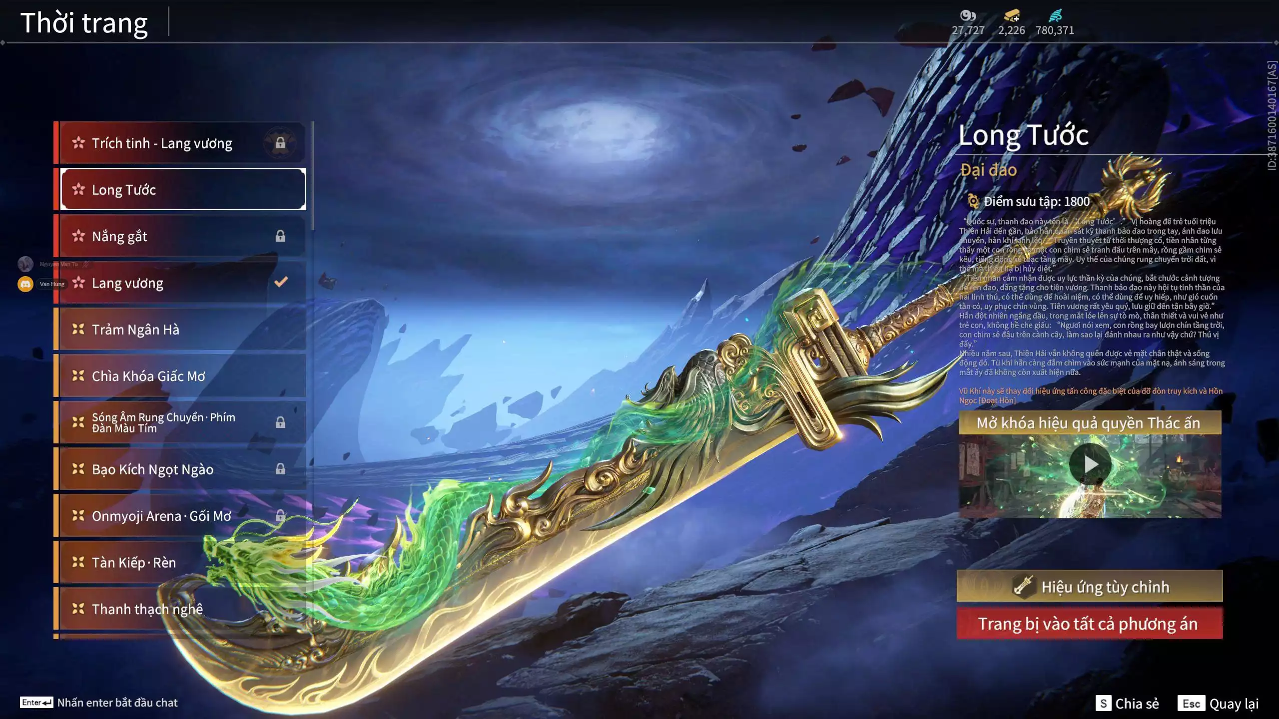 Ảnh Acc 684: ***Siêu Vip Pro***