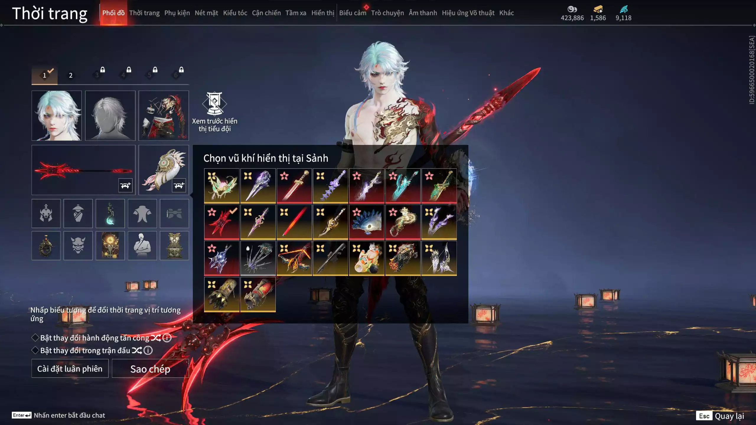 Ảnh Acc 674:8 Vũ khí đỏ, 2 Trang phục đỏ