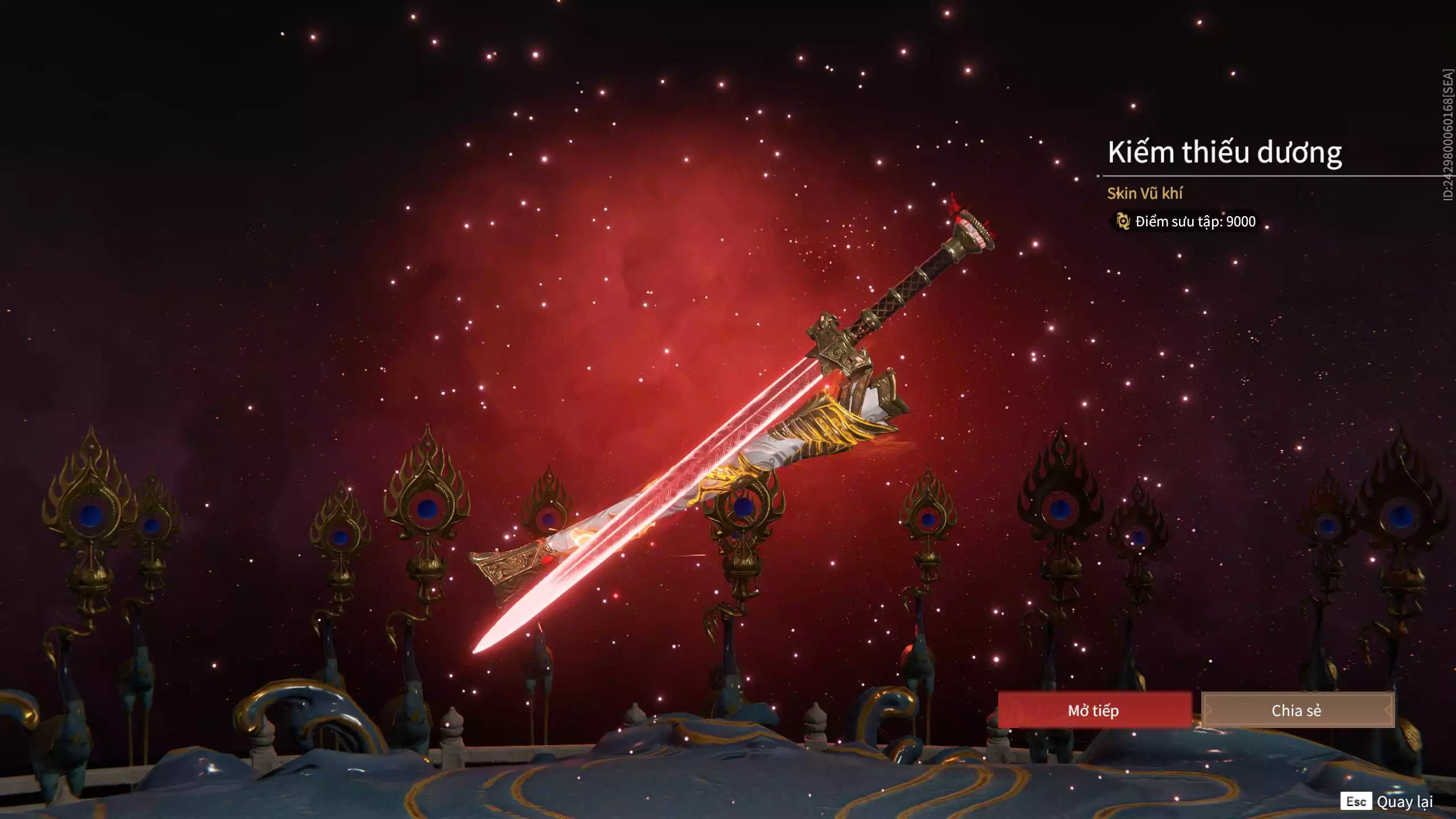 Ảnh Acc 412: 8 Vũ khí đỏ, 5 Trang phục đỏ