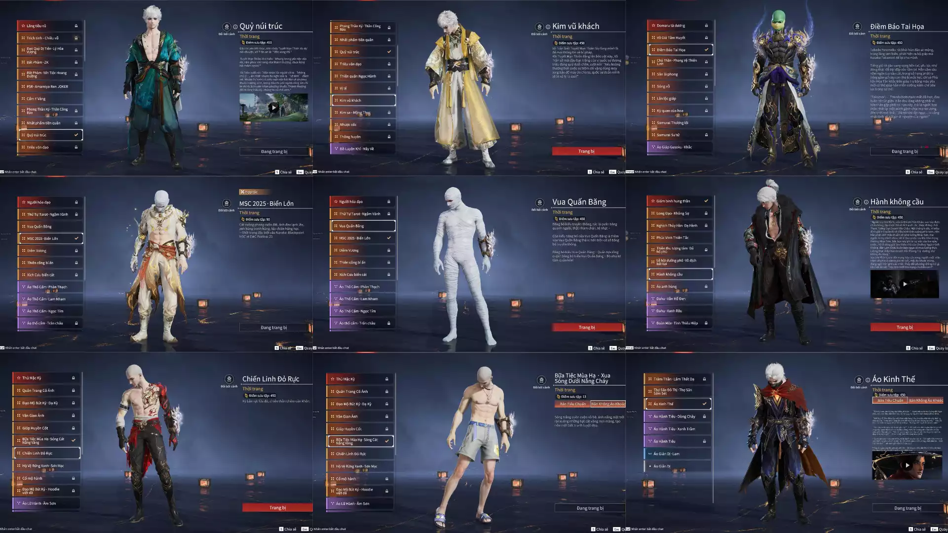 Ảnh Acc 682: 7 Vũ Khí Đỏ -7Trang Phục Đỏ