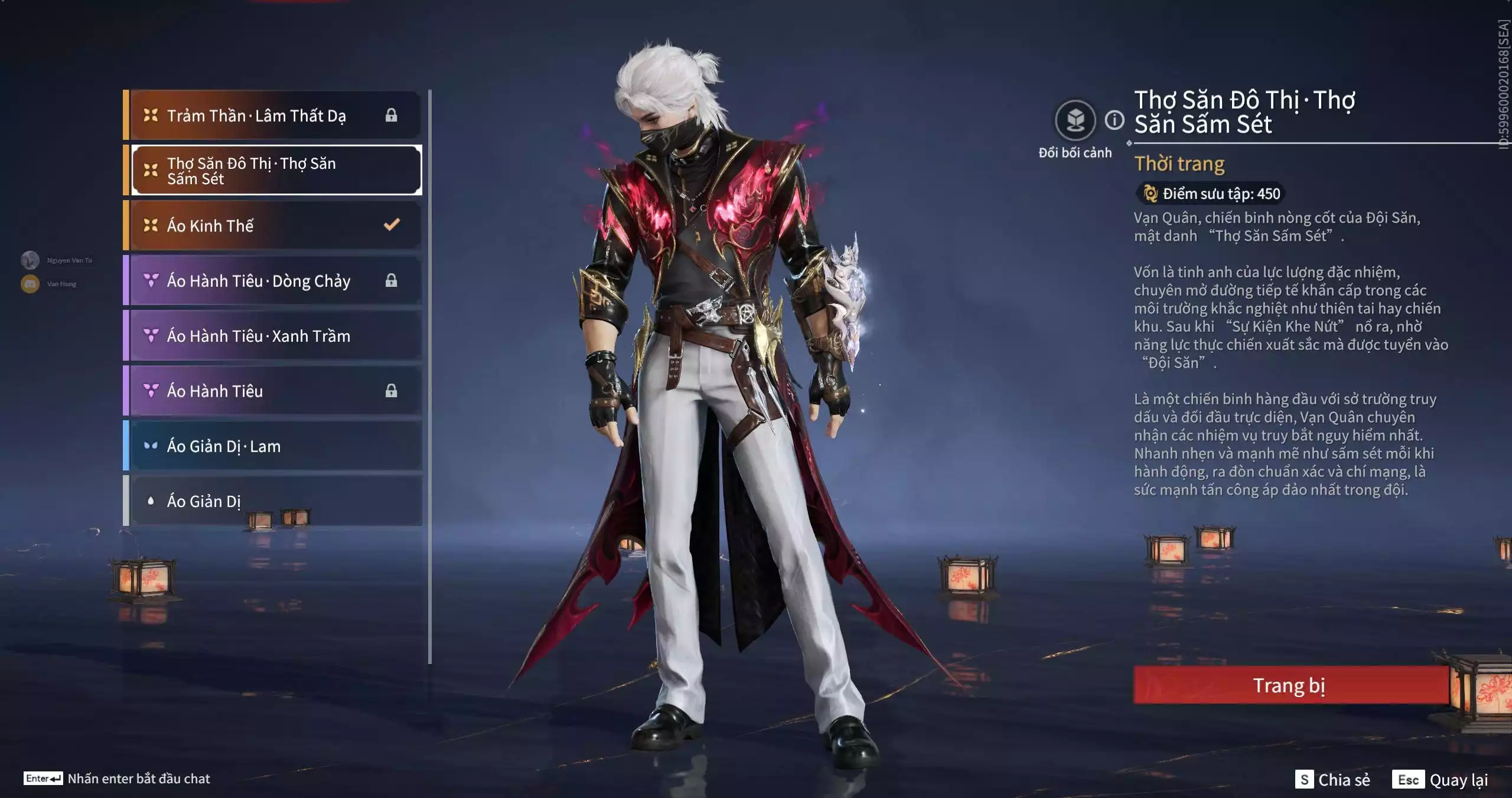 Ảnh Acc 682: 7 Vũ Khí Đỏ -7Trang Phục Đỏ